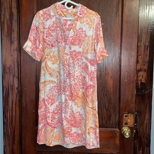 Chico’s Linen Midi Dress size 0/US 4